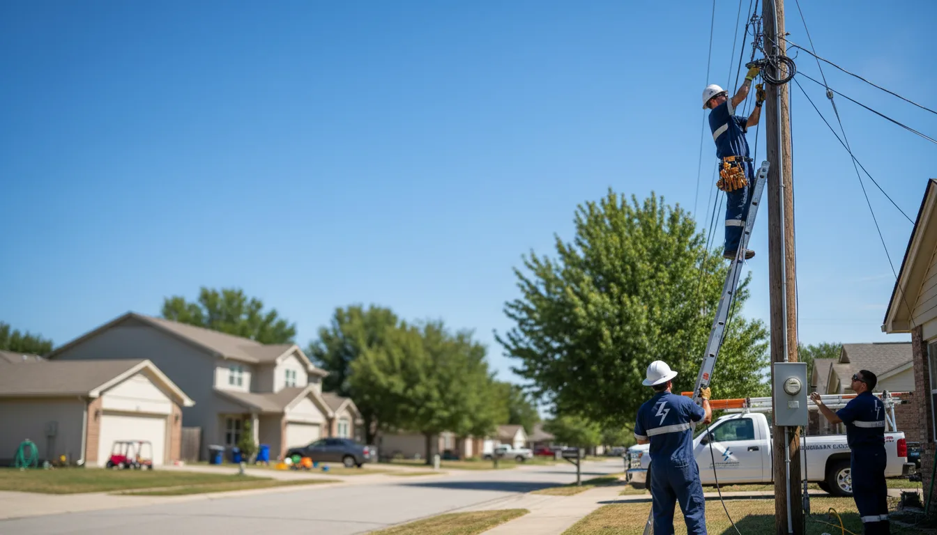 Residential electrician providing installation services in Lemoyne, NE
